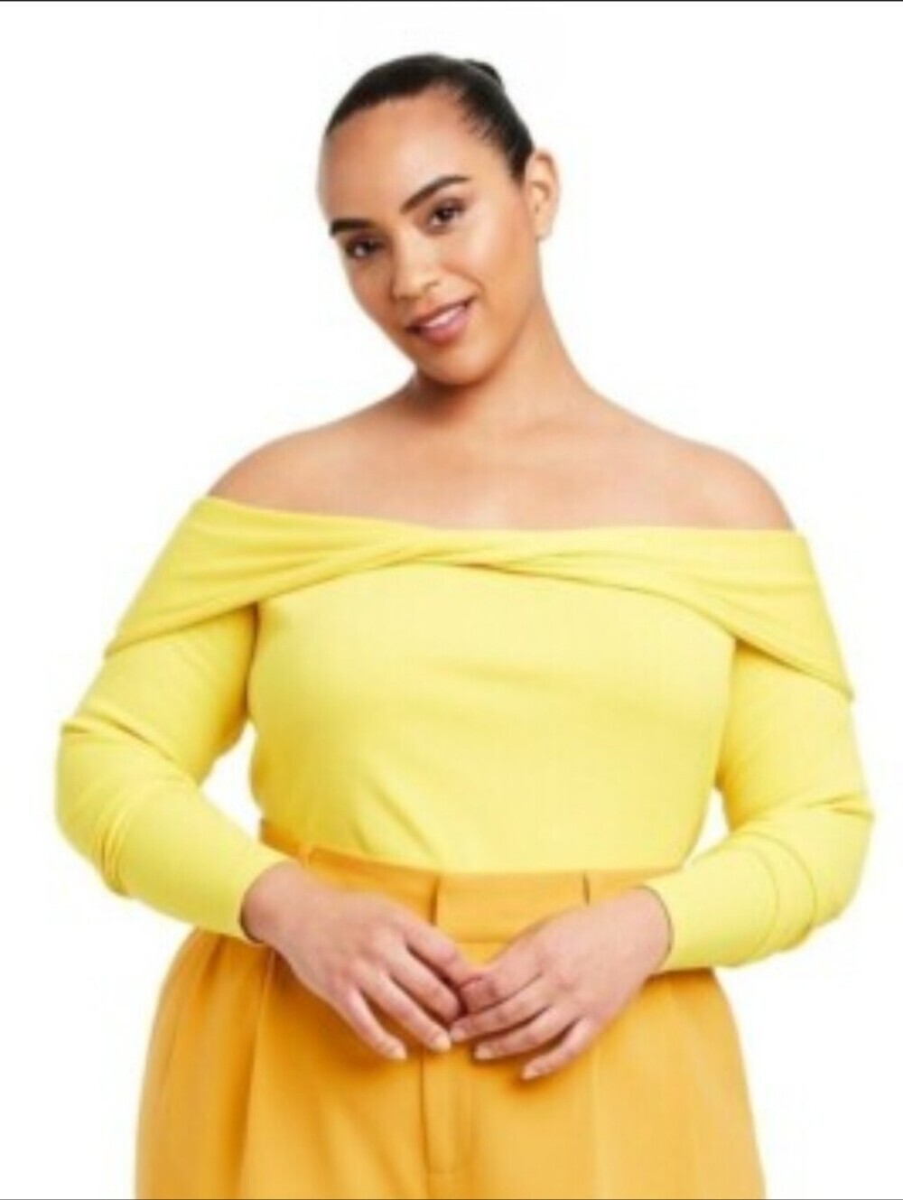 Off-Shoulder Ribbed Bodysuit Med